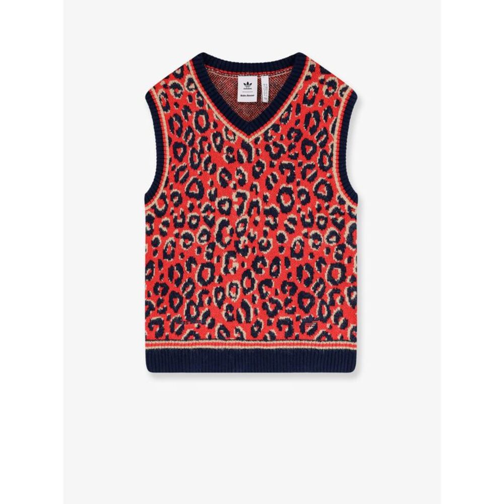Adidas X Wales Bonner Men Wool Blend Sweater With Animal Print